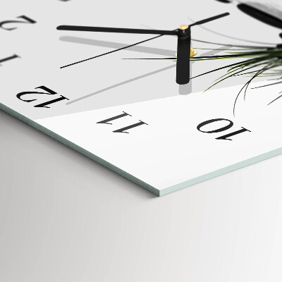 Wanduhr aus glas Steine