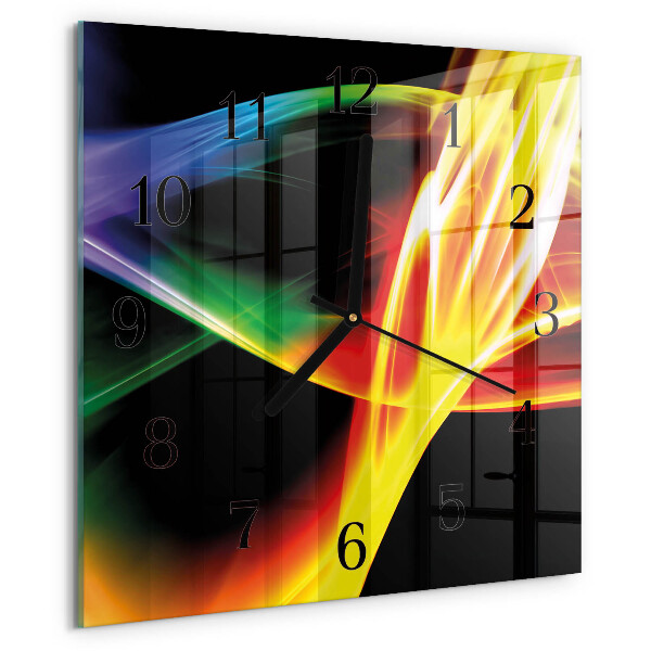 Wanduhr aus glas Abstraktion