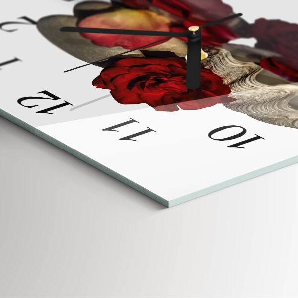 Wanduhr aus glas Rose Bowl