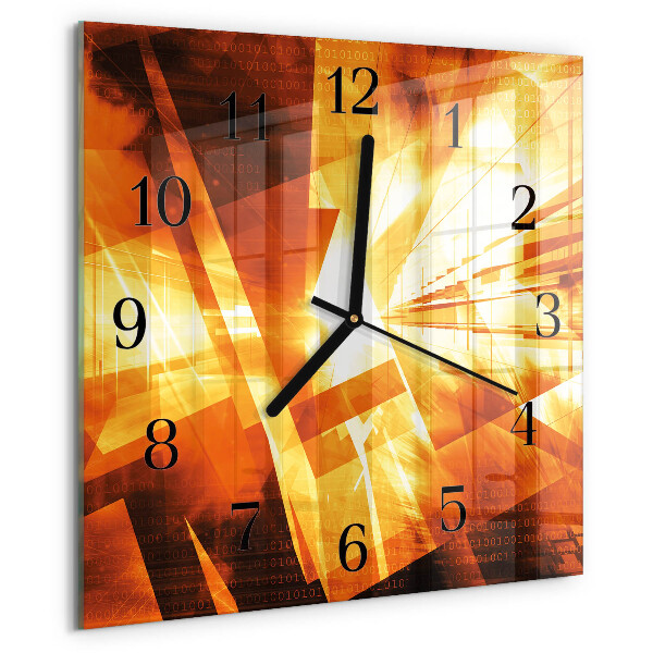 Wanduhr aus glas Abstraktion