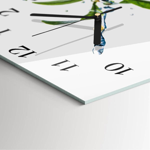 Wanduhr aus glas Zitronensäure