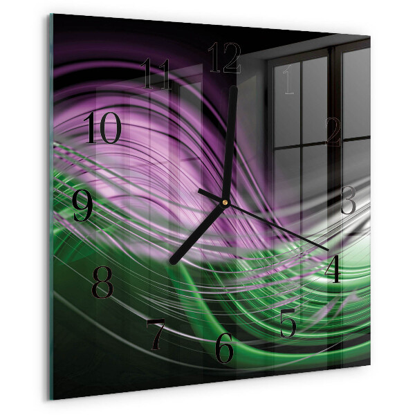 Wanduhr aus glas Abstrakte Kunst