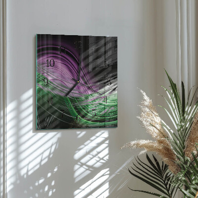Wanduhr aus glas Abstrakte Kunst