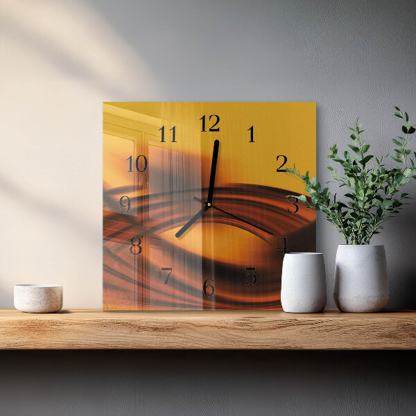 Wanduhr aus glas Abstraktion