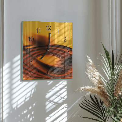 Wanduhr aus glas Abstraktion