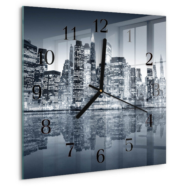 Wanduhr aus glas Horizont