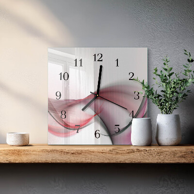 Wanduhr aus glas Abstrakte Kunst