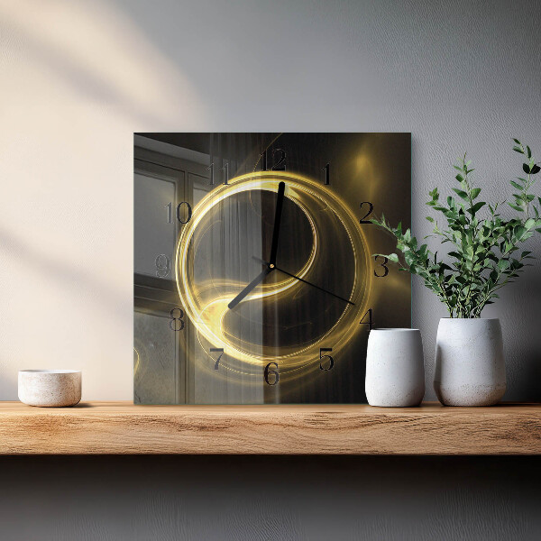Wanduhr aus glas Abstraktionskreis