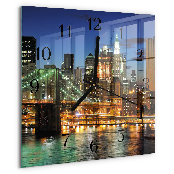Wanduhr aus glas Horizont