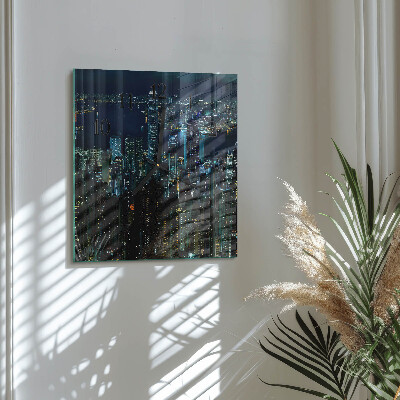 Wanduhr aus glas Horizont