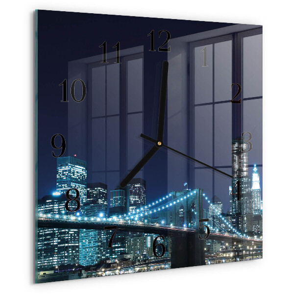 Wanduhr aus glas Horizont