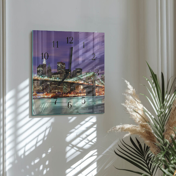 Wanduhr aus glas Horizontbrücke