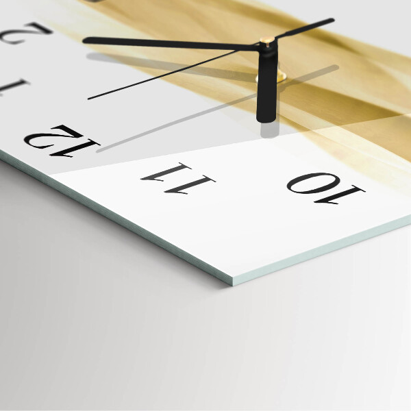 Wanduhr aus glas Abstrakte Welle