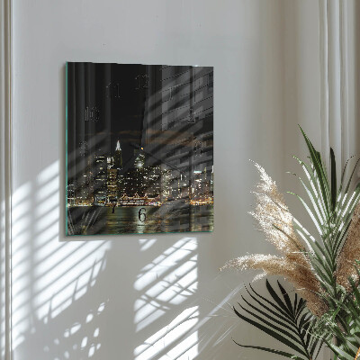 Wanduhr aus glas Horizont