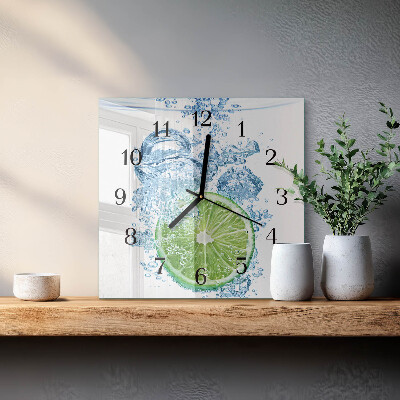 Wanduhr aus glas Kalziumkarbonat