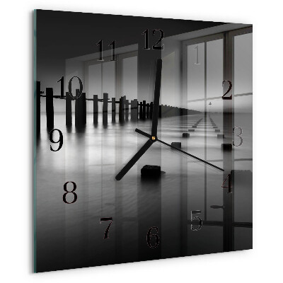 Wanduhr aus glas Meer