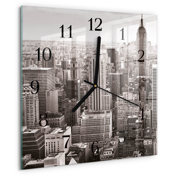 Wanduhr aus glas Horizont