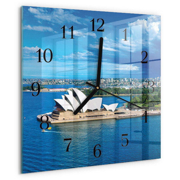 Wanduhr aus glas Opernhaus von Sydney