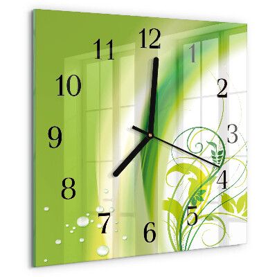 Wanduhr aus glas Modellanlage