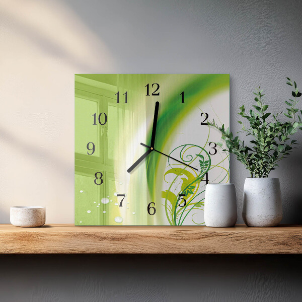 Wanduhr aus glas Modellanlage
