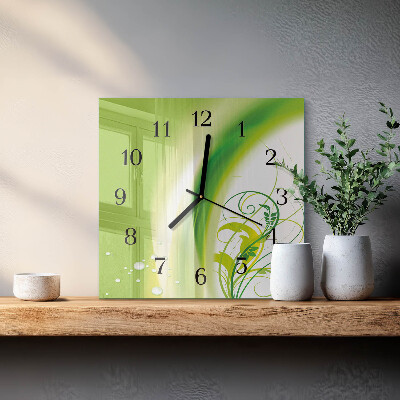 Wanduhr aus glas Modellanlage