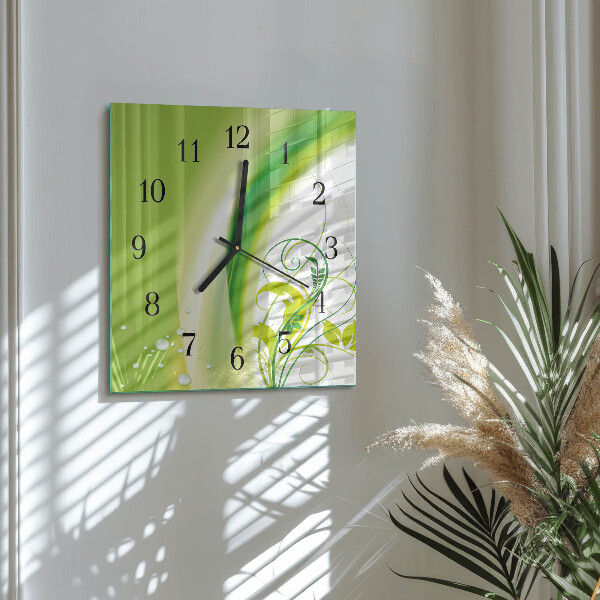 Wanduhr aus glas Modellanlage