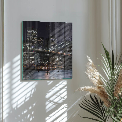 Wanduhr aus glas Horizont