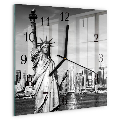 Wanduhr aus glas Freiheitsstatue