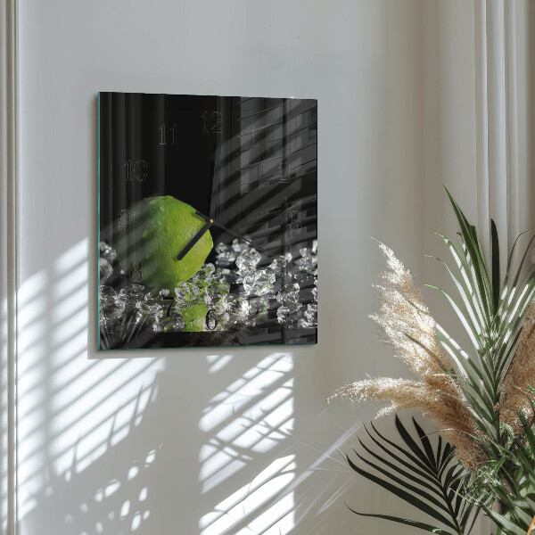 Wanduhr aus glas Kalziumkarbonat