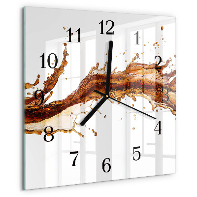 Wanduhr aus glas Wasser