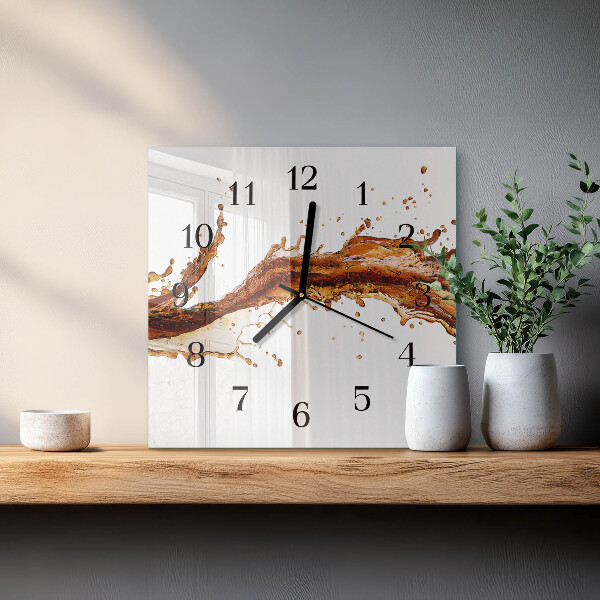 Wanduhr aus glas Wasser