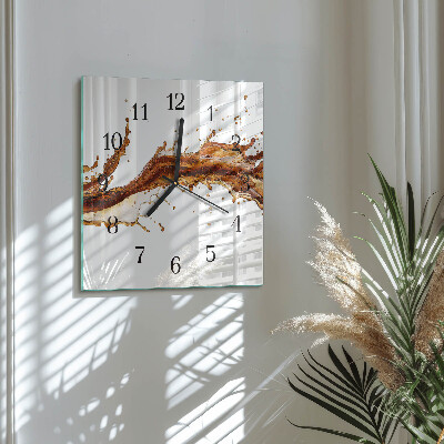 Wanduhr aus glas Wasser