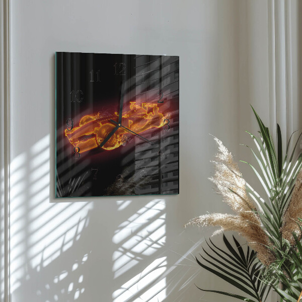 Wanduhr aus glas Schrott