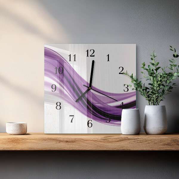 Wanduhr aus glas Abstrakte Kunst