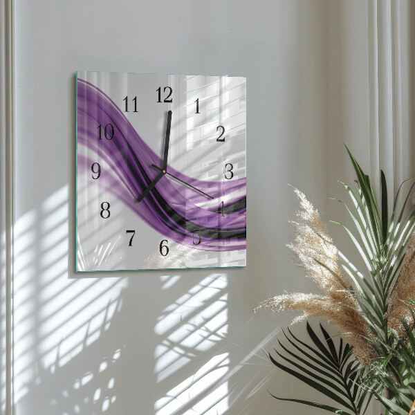 Wanduhr aus glas Abstrakte Kunst
