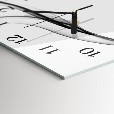 Wanduhr aus glas Abstrakter Rauch