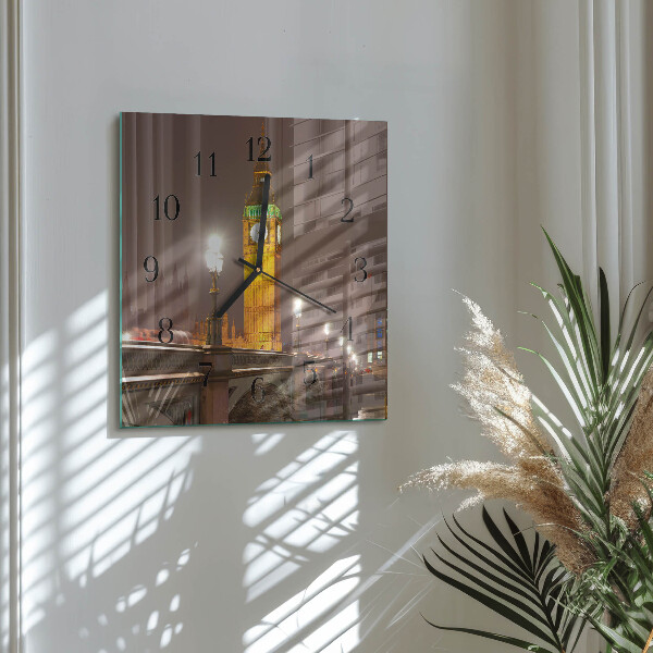 Wanduhr aus glas Big Ben
