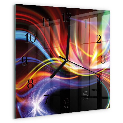 Wanduhr aus glas Abstrakte Kunst