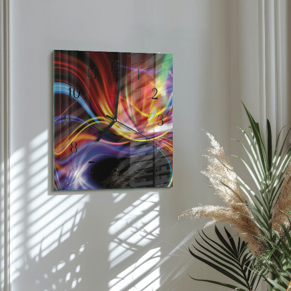 Wanduhr aus glas Abstrakte Kunst
