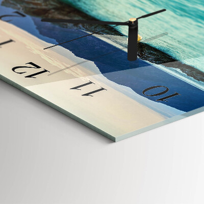 Wanduhr aus glas Sea Island