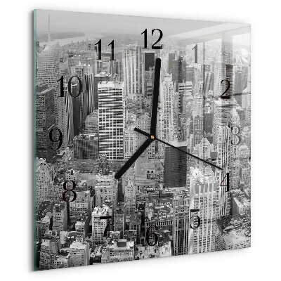 Wanduhr aus glas Horizont