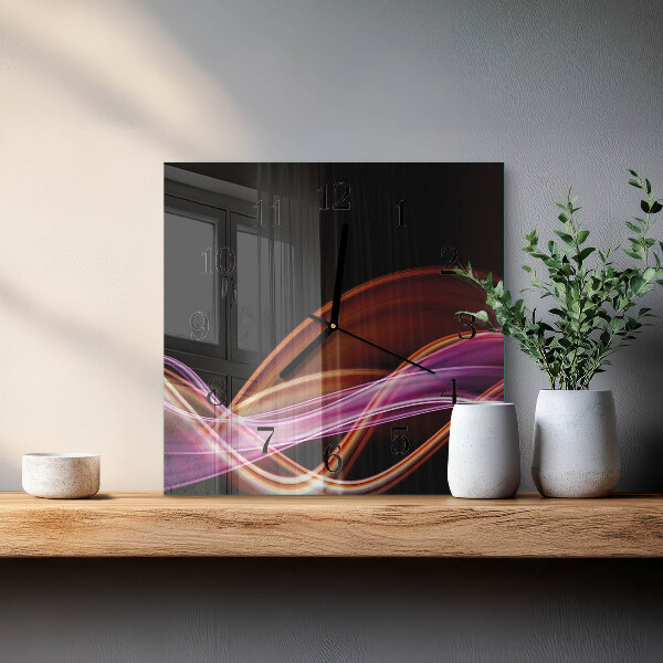 Wanduhr aus glas Abstrakte Kunst