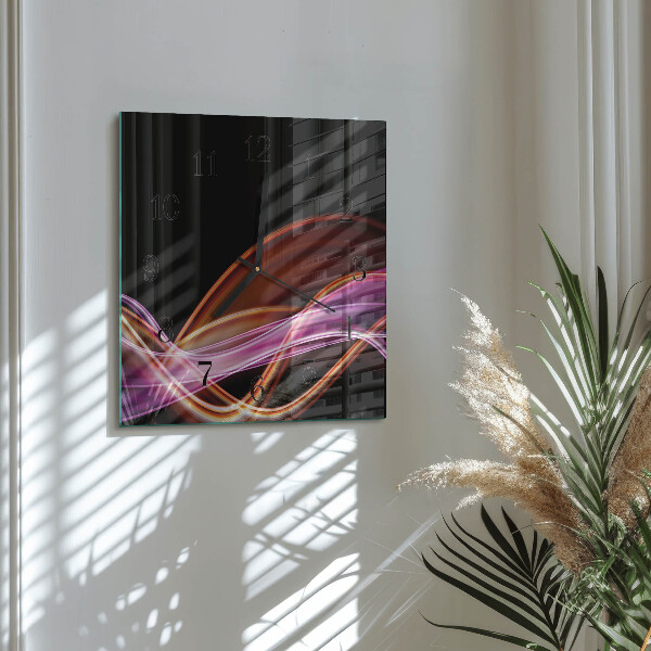 Wanduhr aus glas Abstrakte Kunst