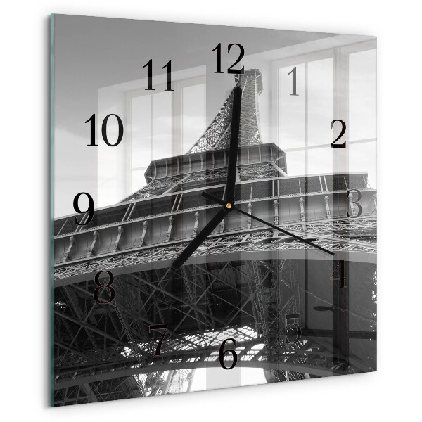 Wanduhr aus glas Eiffelturm Paris