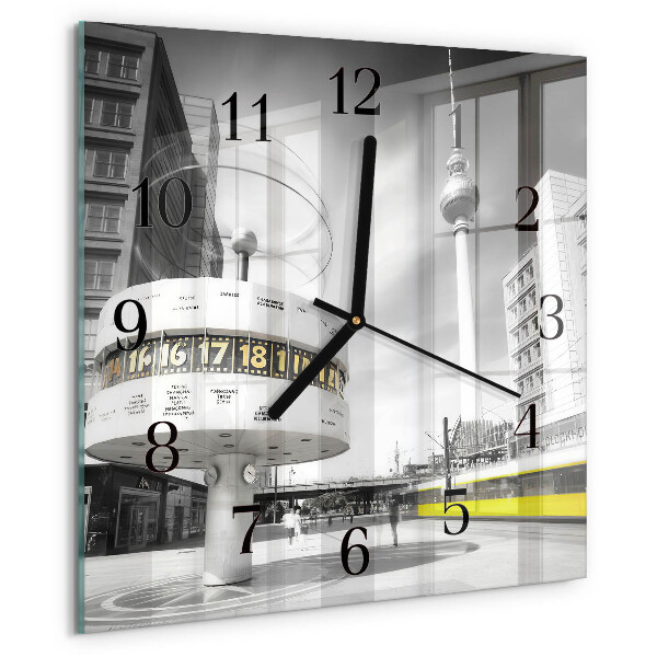 Wanduhr aus glas Berlin