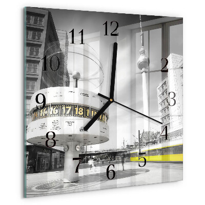 Wanduhr aus glas Berlin