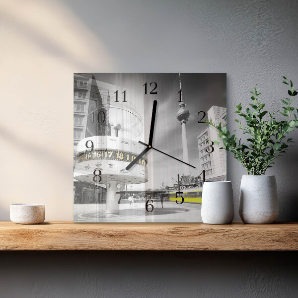 Wanduhr aus glas Berlin
