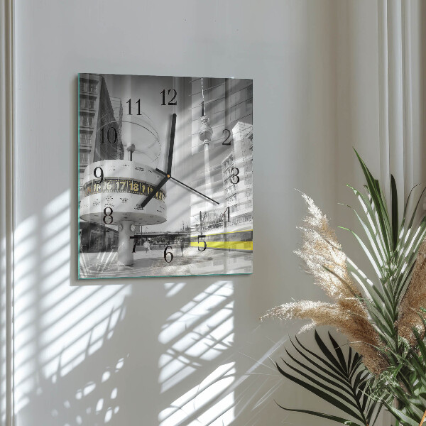 Wanduhr aus glas Berlin