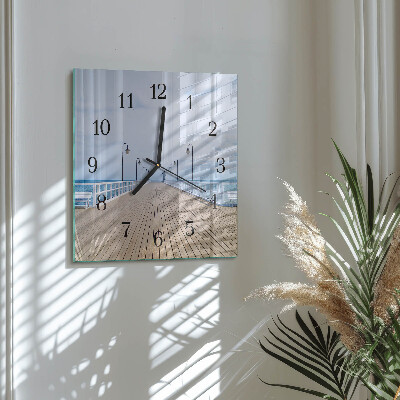 Wanduhr aus glas Pier