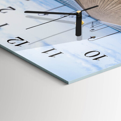 Wanduhr aus glas Pier